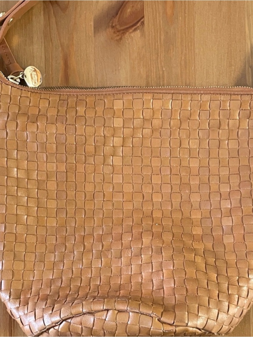 Woven Shoulder Bag in Tan - Elegant Everyday Carry